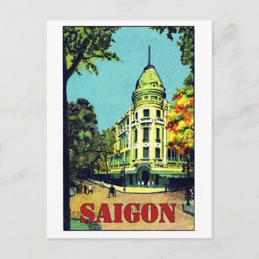サイゴン市，ホーチミン，ベトナム，ヴィンテージ旅行 ポストカード (正面)