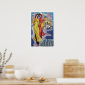 サイゴン，ベトナム – ヴィンテージアールデコ旅行プリント ポスター (キッチン)