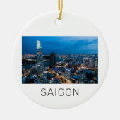 サイゴン（ホーチミン市） HCMCベトナムホリデー セラミックオーナメント (正面)