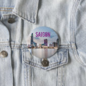 サイゴン(ホーチミン市) HCMCベトナム土産 缶バッジ (インサイチュ)