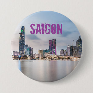 サイゴン(ホーチミン市) HCMCベトナム記念物 缶バッジ