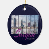 サイゴン(ホーチミン – シュタット) HCMCベトナム土産 セラミックオーナメント (左)