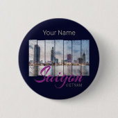 サイゴン(ホーチミン – シュタット) HCMCベトナム土産 缶バッジ (正面)