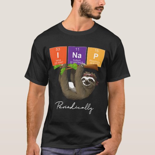 サイスおもしろいスロスシャツI昼寝定期的スロス Tシャツ (正面)