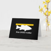 "サイズおもしろいな低音の魚釣り"は-重要です カード (黄色い花)