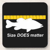 "サイズおもしろいな低音の魚釣り"は-重要です コースター (正面)