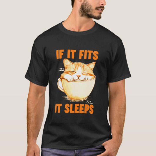 サイズが合えば寝る Tシャツ (正面)