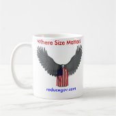 サイズが重要であるところReducegov.comのコーヒー・マグ コーヒーマグカップ (左)