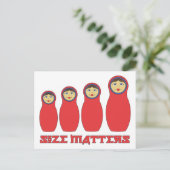 サイズが重要 ペトルーシュカ カード - 逞しい男性のためのカード (スタンド正面)