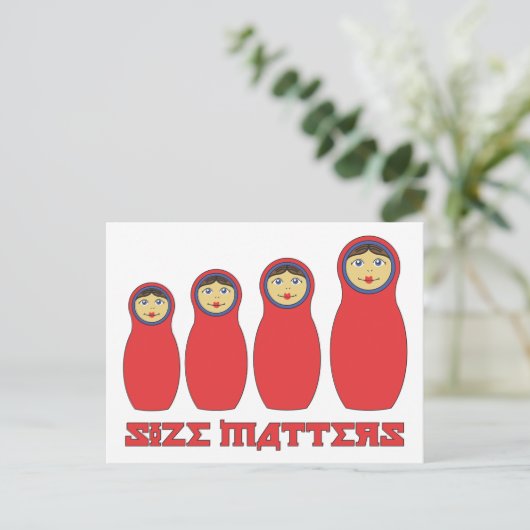 サイズが重要 ペトルーシュカ カード - 逞しい男性のためのカード (スタンド正面)