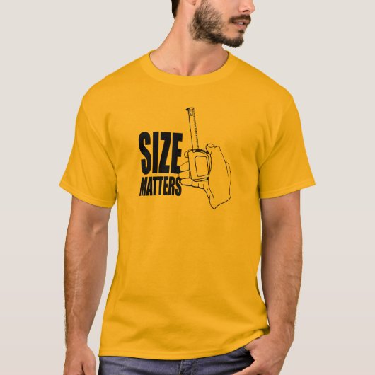 サイズが重要 Tシャツ (正面)