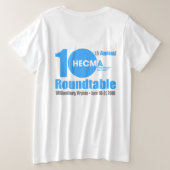 サイズと女性のv首のTシャツ、 プラスサイズTシャツ (デザイン裏面)