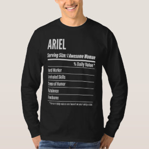 サイズのカロリーを提供するアリエル栄養学的事実 Tシャツ