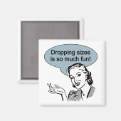 サイズのドロップは非常に多くのおもしろい マグネット (正面/裏面)