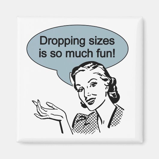 サイズのドロップは非常に多くのおもしろい マグネット (正面)