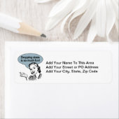 サイズのドロップは非常に多くのおもしろい ラベル (インサイチュ)