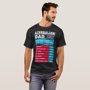 サイズのワイシャツを機能するアゼルバイジャンのパパの栄養物の事実 Tシャツ