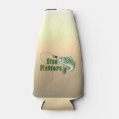 サイズの問題おもしろい魚釣り ボトルクーラー (正面)