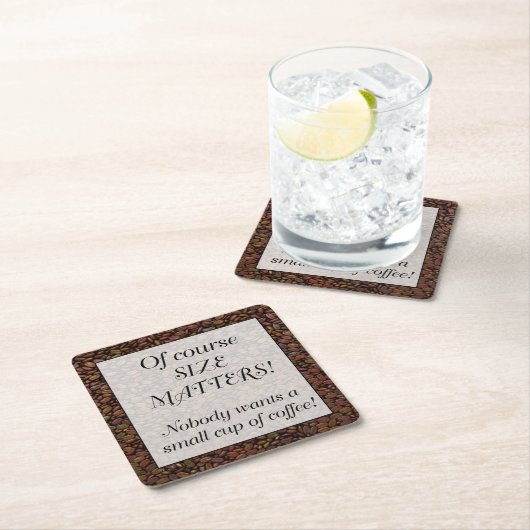 サイズの問題… スクエアペーパーコースター (インサイチュ)