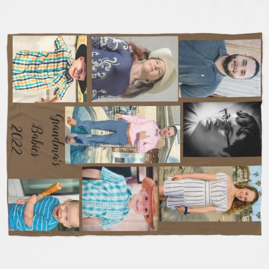 サイズの大きいフリースブランケット、独自の写真を追加 フリースブランケット (正面(横))