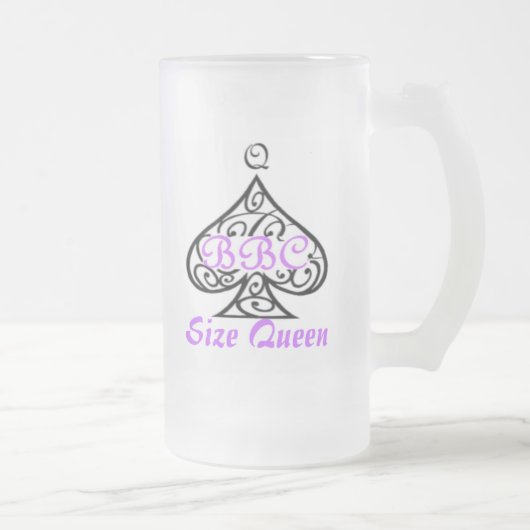 サイズの女王 フロストグラスビールジョッキ (右)