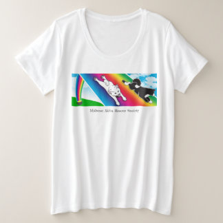 サイズの幸運なTシャツと火星、前部ブランドだけ プラスサイズTシャツ