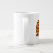 サイズは重要でない – Tigerおもしろいとマウスのデザイン ジャンボコーヒーマグカップ (裏面)