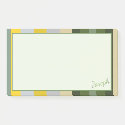 サイズを超える緑のポストそれはジョセフまたはあなたのためにメモ ポストイット (正面)