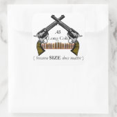 サイズステッカー スクエアシール (バッグ)