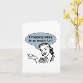 サイズダウンがこんなに楽しいなんて！ カード (黄色い花)