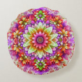 サイズラウンド装飾用クッション（16インチ）今Zazzle枕c ラウンドクッション (裏面)