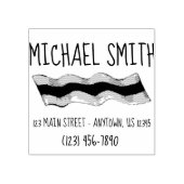 サイズリングダイナーベーコンストリップブレックファーストフードアドレス ラバースタンプ (インプリント)