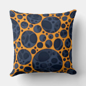 サイズリングトリップ（幻覚体験）のような抽象芸術溶岩穴デザインパターン クッション (裏面)