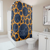 サイズリングトリップ（幻覚体験）のような抽象芸術溶岩穴デザインパターン シャワーカーテン (インサイチュ)