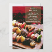 サイズリングBBQパーティの招待状 招待状 (正面)