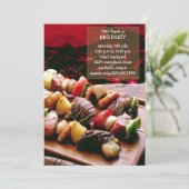 サイズリングBBQパーティの招待状 招待状 (スタンド正面)