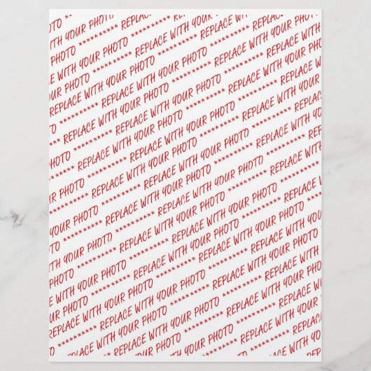 サイズ固有の8x10写真テンプレート チラシ (正面)