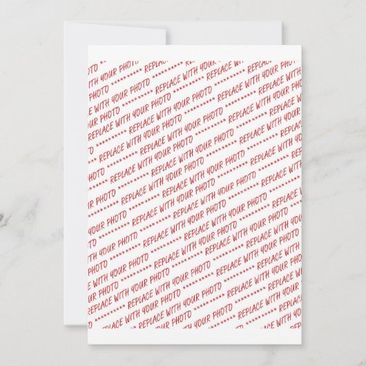 サイズ固有の8x10写真テンプレート 招待状 (正面)