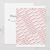 サイズ固有の8x10写真テンプレート 招待状 (正面/裏面)