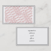 サイズ固有 – 7x5フォト用 – フレーム 名刺 (正面/裏面)