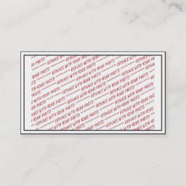 サイズ固有 – 7x5フォト用 – フレーム 名刺