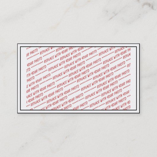 サイズ固有 – 7x5フォト用 – フレーム 名刺 (正面)