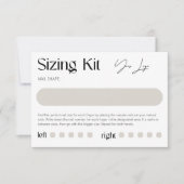 サイズ変更キットのプレスオン爪、 ネイル モダン サンキューカード (正面)