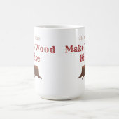 サイズ展開 木を立てる コーヒーマグカップ (中央)