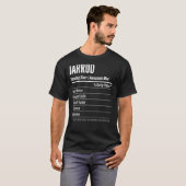サイズ栄養ラベルカロリーを提供するジャロド Tシャツ (正面フル)