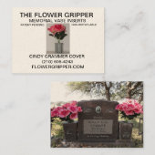 サイズ調整をされる花のグリッパー 名刺 (正面/裏面)
