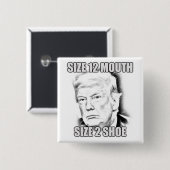 サイズ12の口は、2靴を大きさで分類します 缶バッジ (正面&裏面)