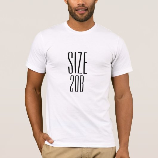 サイズ20BのTシャツ Tシャツ (正面)
