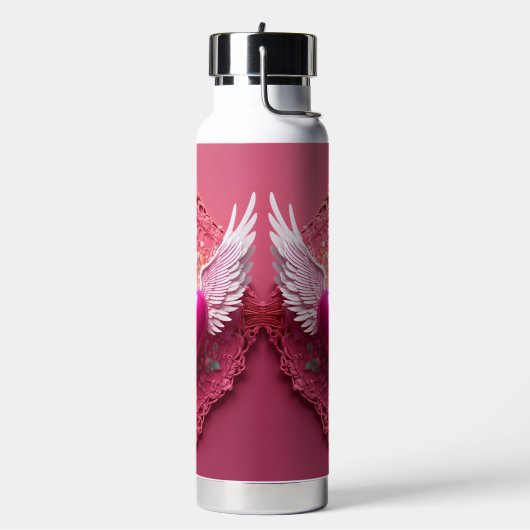 サイズ:ウォーターボトル(25 oz)トール銅真空 ウォーターボトル (左面)