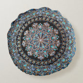 サイズ：ラウンド装飾用クッション（16インチ）今Zazzle枕c ラウンドクッション (裏面)